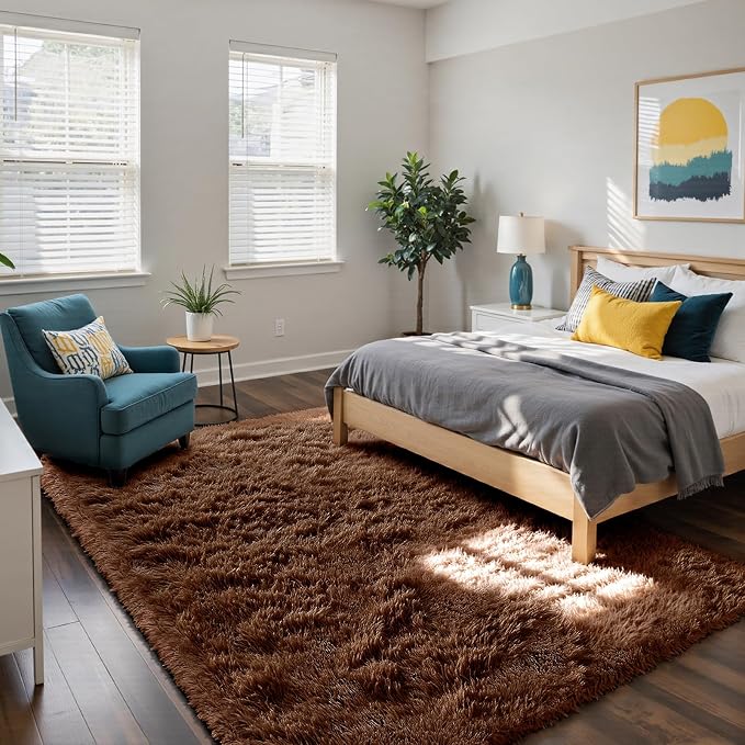 yongyangjuxin Fluffy Rug Shag Area Rug, Large Shag Area Rugs - Image 2