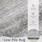 Washable Rug 6x9 Area Rugs: Modern Geometric Rugs - Image 3