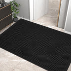 HIYARD Sturdy Front Door Mat, Absorbent Muddy Dirt Resist Welcome Door Mats by HIYARD