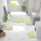 OLANLY Small Bathroom Rugs 24x16, Extra Soft Absorbent Chenille Bath Rugs - Image 3