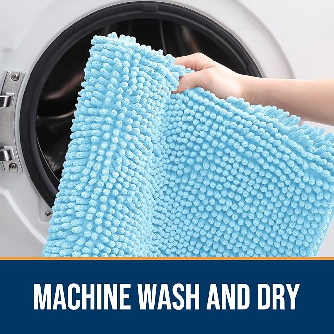 OLANLY Dog Door Mat for Muddy Paws 59x32, Absorbs Moisture and Dirt, Absorbent - Image 5