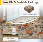 RELEANY Floral 6x9 Area Rugs Washable Print Boho Cute Carpet Non Slip Flower - Image 4