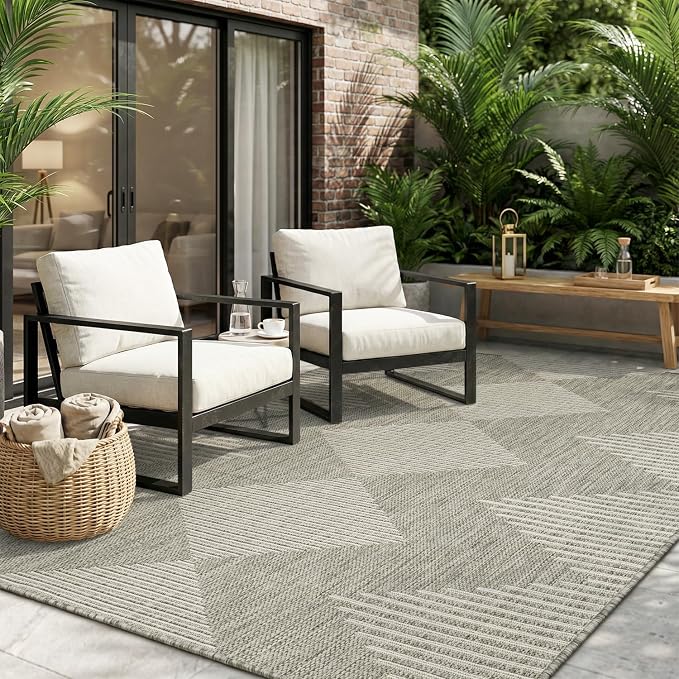 MontVoo-Outdoor Rug Carpet Patio Rug 6x9 Polypropylene Indoor Outdoor Rugs by MontVoo