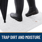 OLANLY Dog Door Mat for Muddy Paws 59x35, Absorbs Moisture and Dirt, Absorbent - Image 2