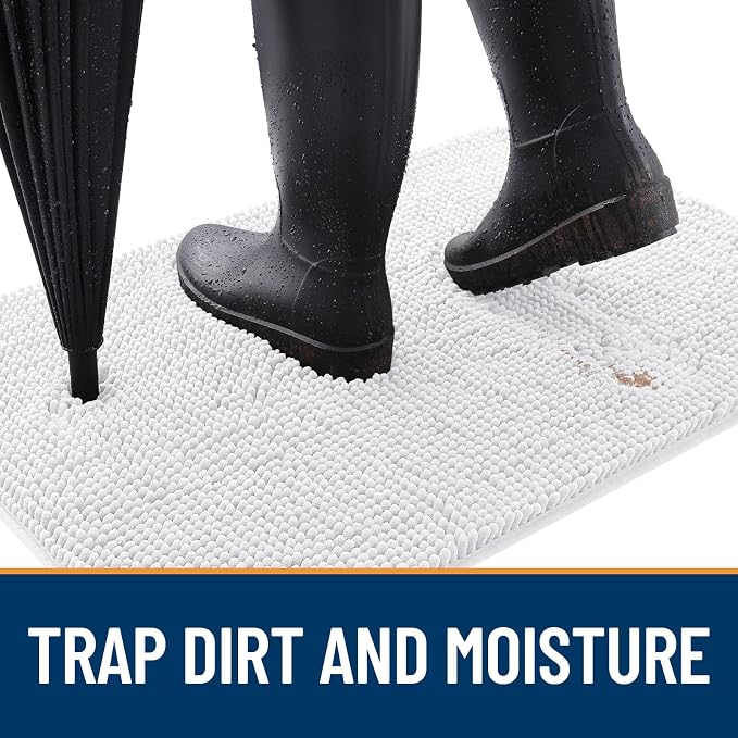 OLANLY Dog Door Mat for Muddy Paws 59x35, Absorbs Moisture and Dirt, Absorbent - Image 2