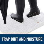 OLANLY Dog Door Mat for Muddy Paws 54x24, Absorbs Moisture and Dirt, Absorbent - Image 2