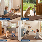 Smiry Dog Door Mat for Muddy Paws 59x35, Absorbent Dirt Trapper, Non-Slip - Image 7