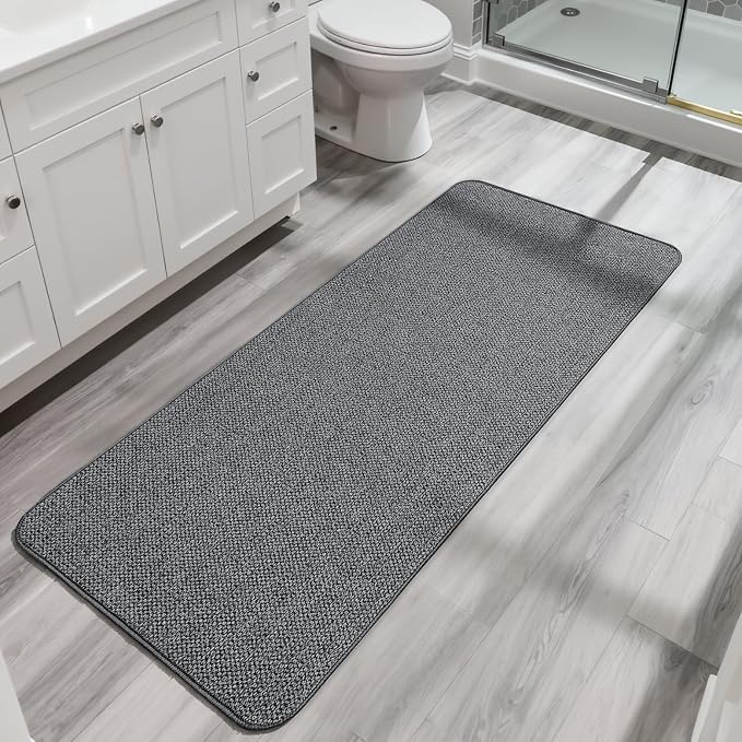 Bosap Bath Mat, Ultra Thin Bathroom Runner Rugs, Large Bath Mats by BosapDirect