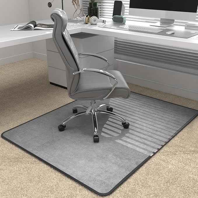 Heavy Duty Office Chair Mat for Carpet and Hardwood Floor Bohemian Desk Chair by PlacootChairMat