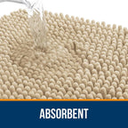 OLANLY Small Bathroom Rugs 24x16, Extra Soft Absorbent Chenille Bath Rugs - Image 4