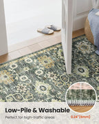 AMADA HOMEFURNISHING 10x14 Washable Area Rug, Low-Profile Large Area Rug - Image 8