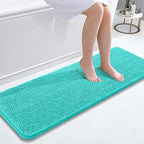 OLANLY Bathroom Runner Rugs 47x17, Extra Soft Absorbent Chenille Bath Rugs by OLANLY