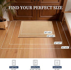 YIHOUSE Indoor Door Mat 24" x 36", Non-Slip Washable Entryway Mat, Dirt Trapper - Image 2