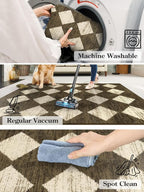 Lahome Zelie Machine Washable 3x5 Area Rug, Soft Rugs - Image 5