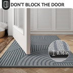 Front Door Mat 36''x59'', Absorbent Dirt Resist Washable Non Slip Low-Profile - Image 6