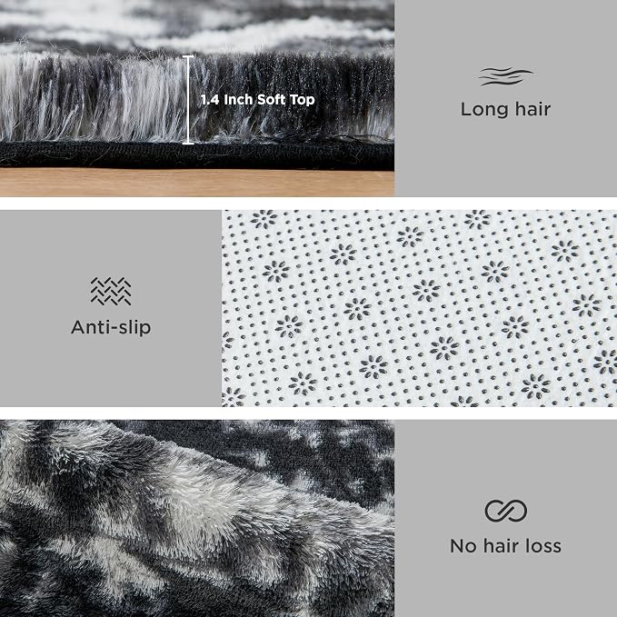 Litanika 4x6 Fluffy Shag Faux Fur Area Rug - Image 6