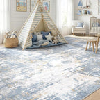 RELEANY Washable Area Rugs 5'x7' Non-Slip Modern Abstract Soft - Image 4