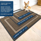 OLANLY Front Door Mat Indoor Outdoor Entrance, Waterproof All-Season, - Image 2