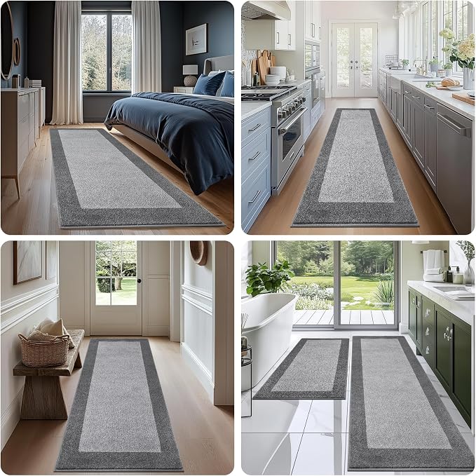 Machine Washable Runner Rug 32" x 120", Non Slip Kitchen Mat - Image 5