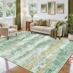 6x9 Area Rugs for Living Room Rug Washable: Abstract Rug for Dining Room - Image 3