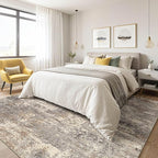 8x10 Area Rugs Living Room: Washable Large Abstract Neutral Modern Soft Rug - Image 4