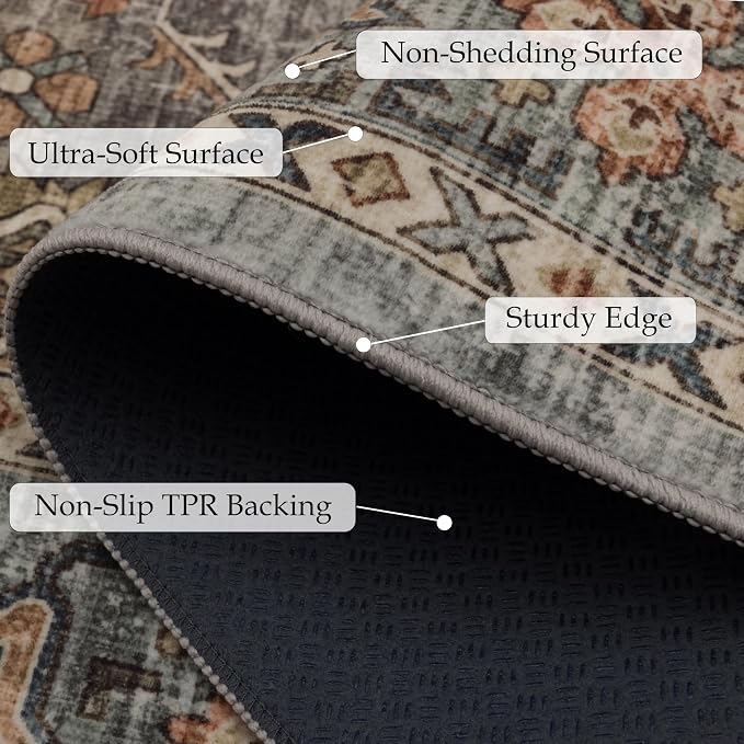 Ruaruarug Washable Area Rug 8x10 - Image 5