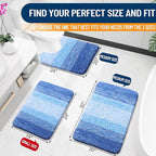 OLANLY Bathroom Rugs Mat 30x20, Extra Soft Absorbent Microfiber Bath Rugs - Image 2