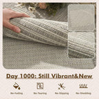 MontVoo-Outdoor Rug Carpet Patio Rug 6x9 Polypropylene Indoor Outdoor Rugs - Image 2