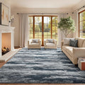 8x10 Ft Extra Large Shag Rugs for Living Room, Tie Dyed Ultra Soft Fluffy Furry by Cuzwlovita