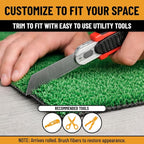 Ottomanson Artificial Grass Runner Lite 31" x 54', Fake Grass - Image 8