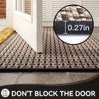 Indoor Door Mat Dirt 36x60 Resistant and Absorbent, Non-Slip Rubber Backing - Image 4