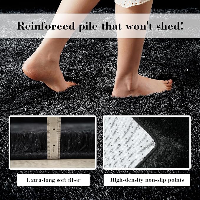 yongyangjuxin Fluffy Rug Shag Area Rug, Large Shag Area Rugs - Image 6