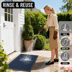 OLANLY Front Door Mat Outside Entrance 71x47, Heavy Duty Sturdy Natural Rubber - Image 8