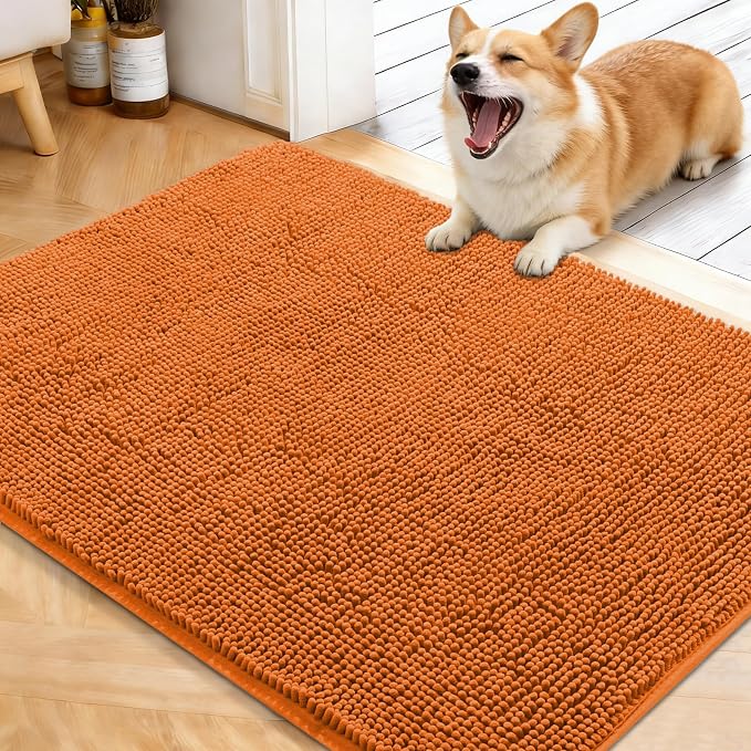 OLANLY Dog Door Mat for Muddy Paws 40x32, Absorbs Moisture and Dirt, Absorbent by OLANLY