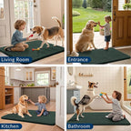 Smiry Dog Door Mat for Muddy Paws 70x24, Absorbent Dirt Trapper, Non-Slip - Image 7