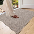 Color&Geometry Ultra Thin Indoor Door Mat 24"x36", Non Slip Rubber Backed Dirt by COLORG