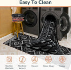 BESTSWEETIE Area Rug 3x5 Rug Machine Washable Non-Slip Low Pile Print Pattern - Image 5