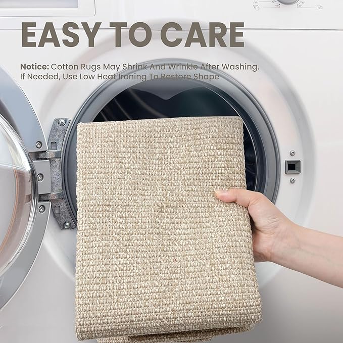 EARTHALL Washable Area Rug 3x4 Ft Non Slip Rugs - Image 3
