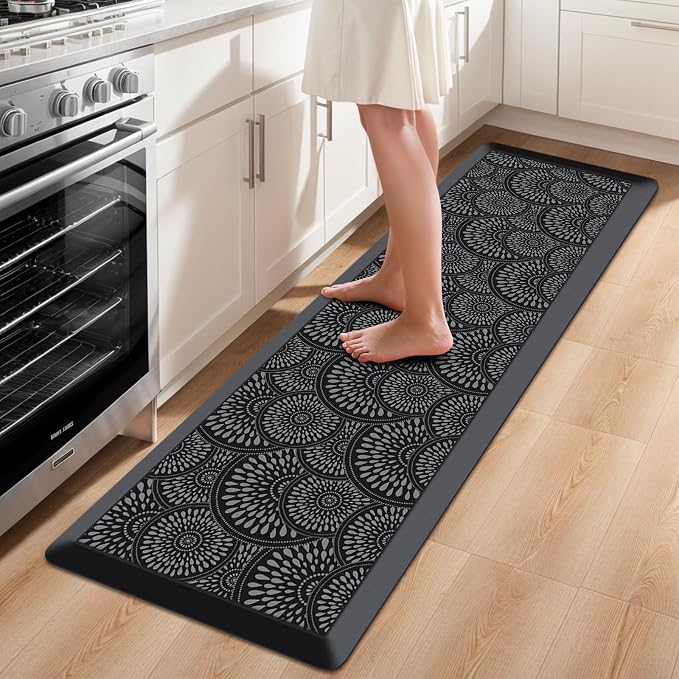 Mattitude 4/5 Inch Kitchen Mat, 17.3x59in Heavy Duty Ergonomic Comfort Foam by Mattitude