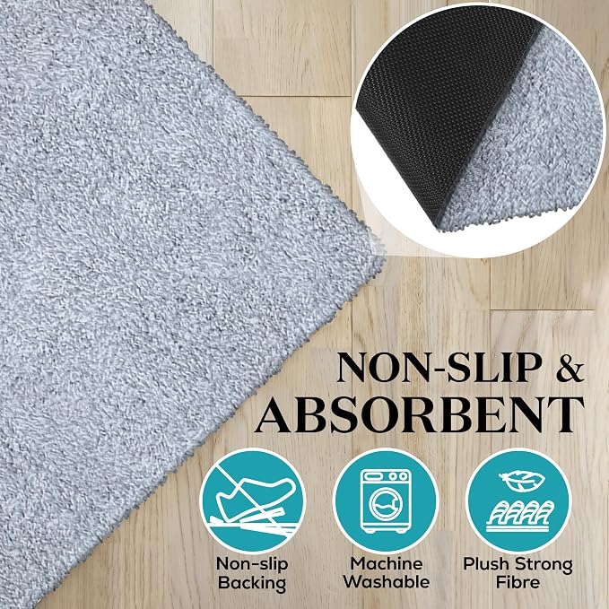 Premium Microfiber Indoor Door Mat – 36"x60" Washable Entry Mat, Waterproof - Image 4