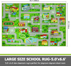 Capslpad Green Car Road Kid Rug Carpet Playmat - Image 2