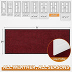 Mibao Front Door Mat Indoor Entrance, Dirt Trapper Welcome Mat - Image 2