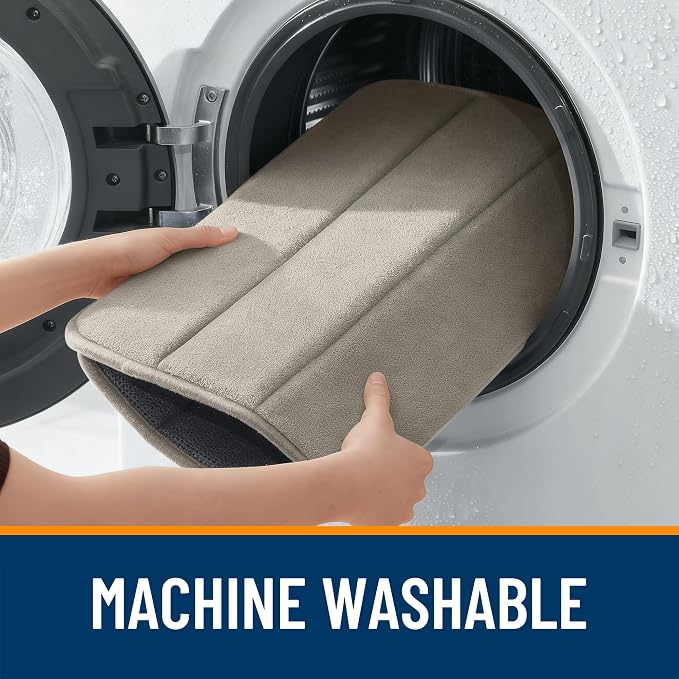 OLANLY Memory Foam Bath Mat 35x24, Super Soft Absorbent Bathroom Rugs, Quick Dry - Image 8