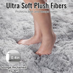 PAGISOFE Abstract Shaggy Machine Washable Area Rug 4' x 6' Plush Soft Fluffy - Image 6