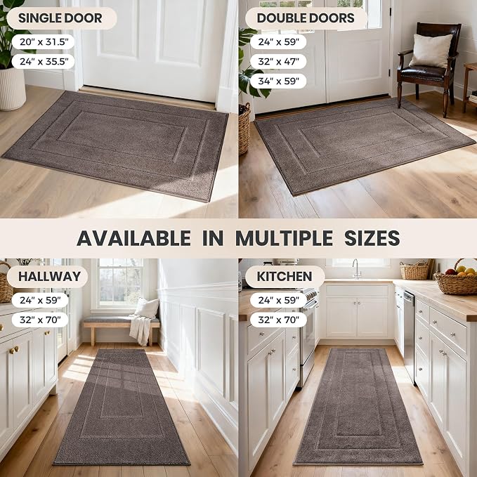 PURRUGS Dirt Trapping Door Mat 34" x 59", Non-Slip/Skid Machine Washable - Image 9