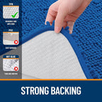 OLANLY Large Bathroom Rugs 44x32, Soft Absorbent Chenille Bath Rugs, Rubber - Image 6