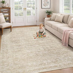 Washable Rug 6x9 Area Rugs: Modern Geometric Rugs by XLUEZ
