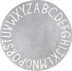 Topotdor Round Kids Play Rug Alphabet Nursery Area Rug Extra Large Soft by Topotdor