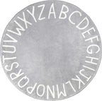 Topotdor Round Kids Play Rug Alphabet Nursery Area Rug Extra Large Soft by Topotdor