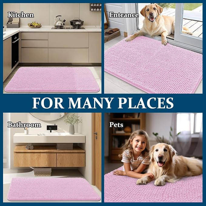 OLANLY Dog Door Mat for Muddy Paws 40x24, Absorbs Moisture and Dirt, Absorbent - Image 8